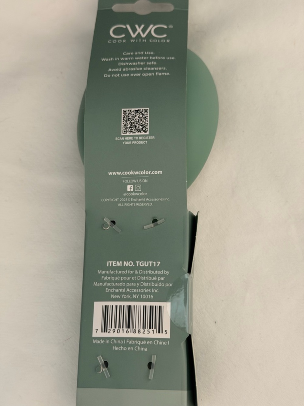 CWC Silicone Spoon in Sage Green - Cook With Color - Picture 3 of 6